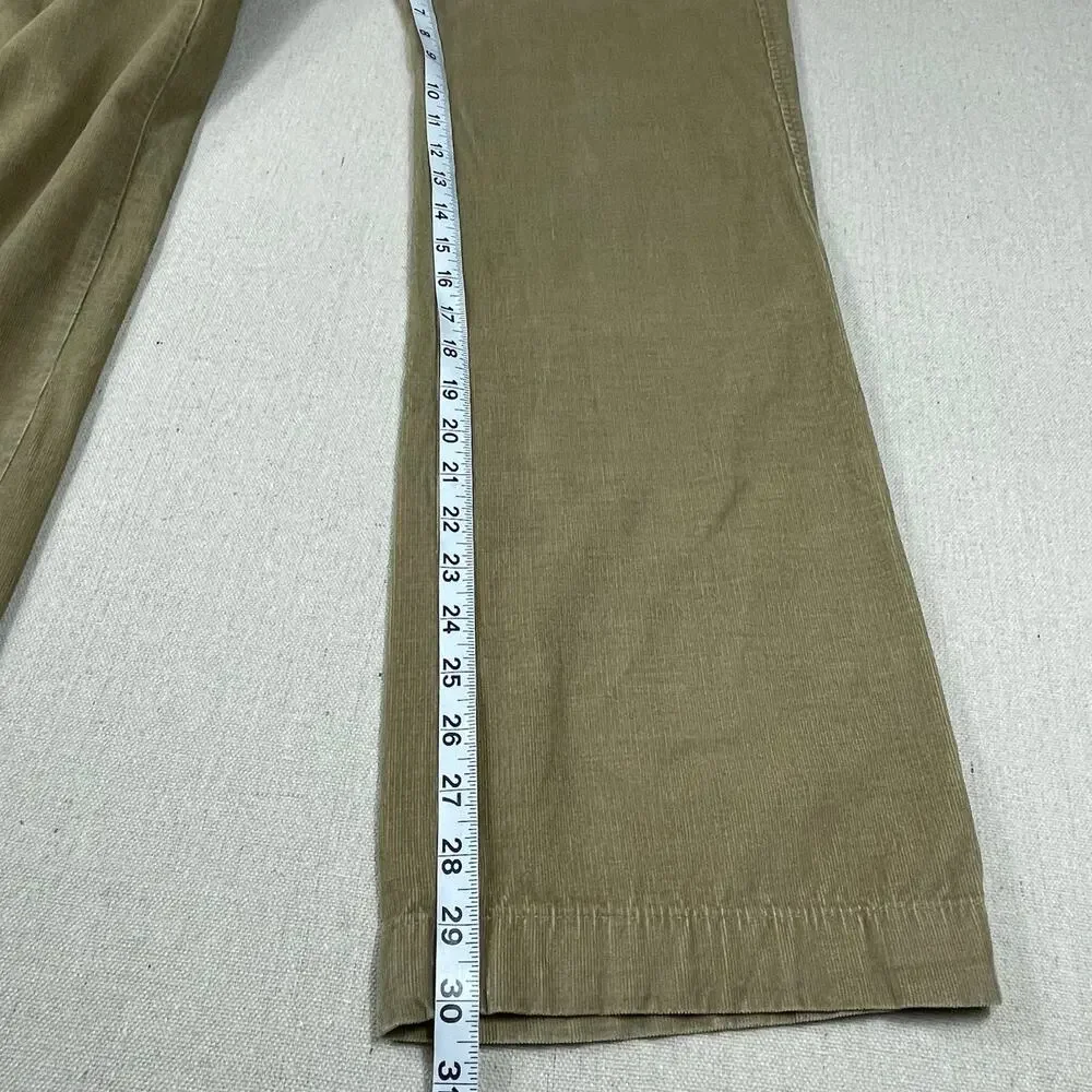 🔥Banana Republic Corduroy Khaki Baggy Wide Leg Pants Mens 31/30 Y2K Classic